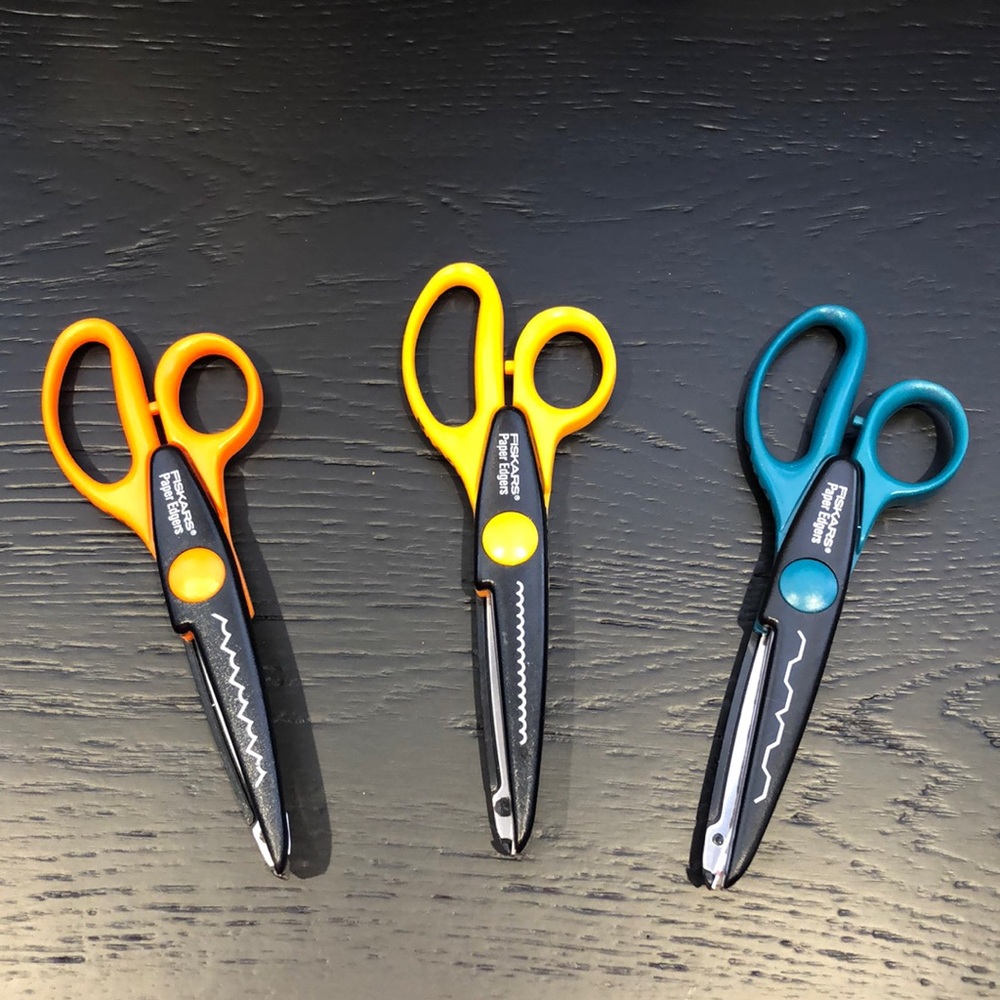 Fiskars Paper Edgers Scrap Booking Scissors Lot